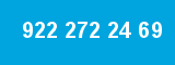 922 272 24 69 922 272 24 69